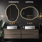 LED Bathroom Mirror with Lights, 25x35 in Asymmetrical Led Bathroom Mirror - Image 6
