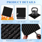 Nuanchu 90 Pcs 3D Slat Wall Panels, Paintable Waterproof Textured Tiles - Image 3