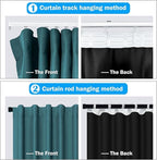 MaKefeile Room Divider Curtains Total Blackout Privacy Curtain Panel Room - Image 3
