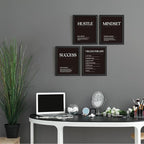 DSHFG Black Motivational Office Pictures Wall Decor Prints Set of 4, 8x10 - Image 4