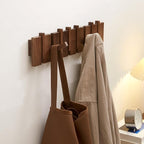 QUELLANCE Wood Coat Rack Wall Mount, Coat Hooks Hanger Wall Mounted, Heavy Duty - Image 5