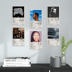 Lidy Set of 6 Drake Poster Music Album Cover Posters Set Merch Wall Art Decor - Image 3
