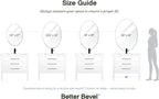 Better Bevel Frameless Oval Mirror, 23.5" x 33" Bathroom Wall Mirror w/Beveled - Image 6