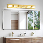 IZORRO LED Modern Bathroom Lights Fixtures, Brushed Glod Acrylic Wall Lighting - Image 6