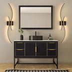 CANEOE Modern Led Wall Light, 39inch Black Indoor Led Wall Sconce Lighting - Image 8