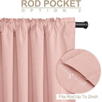 100% Blackout Shield Linen Blackout Sliding Door Curtains - Image 4