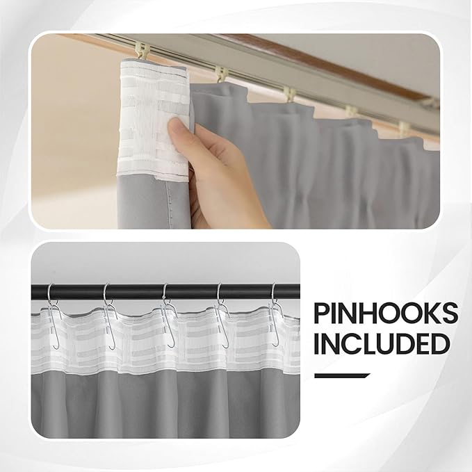 Room Divider Curtains for Ceiling Track System or Rod - Image 3