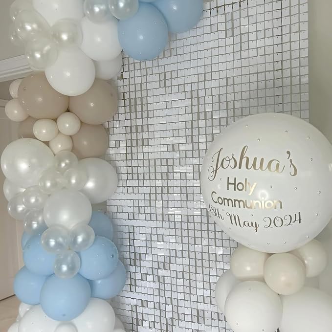 COKAOBE Mirror White Shimmer Wall Backdrop, Photo Backdrops - Image 7