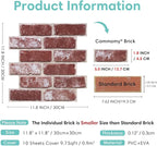 Commomy 3D Peel and Stick Brick Tiles - Image 5