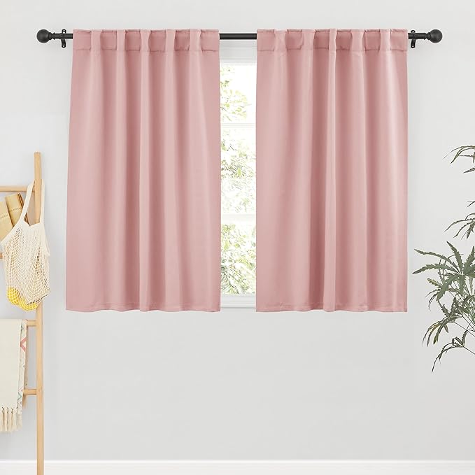 RYB HOME Blackout Curtains for Bedroom, Small Windows Shades Thermal Insulating by RYBHOME