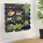 Vertical Wall Planter with 18 Pots, Hanging Garden Plant Flowerpot Holder - Image 9
