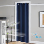 RYB HOME Blackout Curtains Thermal Insulating Privacy Temporary Door Curtains - Image 2