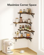 Amada HOMEFURNISHING Corner Floating Shelves, Shelves - Image 4