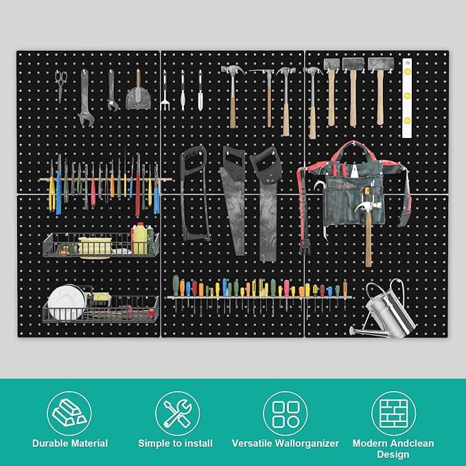 Pegboard, Garage Tool Storage, Office Organization, Craft Room - Image 5