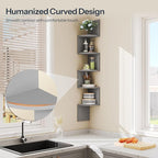 HOOBRO Corner Shelf Wall-Mounted, 5-Tier Bookshelves - Image 5