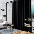 RYB HOME Blackout Room Divider Curtains Thermal Insulated Energy Efficiency - Image 3