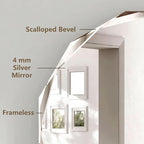 Bathroom Mirrors for Over Sink, Round Frameless Mirrors for Wall, 24x24 Inch - Image 3