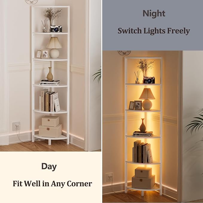 Furnulem 6 Tier Corner Shelf - Image 6