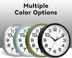 Roymnie Wall Clock Silent Non-Ticking Modern Clock Battery Operated 12 Inch - Image 4