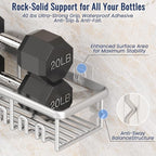 8 Pack Adhesive Rustproof Shower Shelves - Image 4