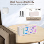 DreamSky Wooden Digital Clock for Bedroom Desk - Image 3