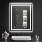 LED Bathroom Mirrors 28"x36" Bathroom Mirror by WISSMILESHOME