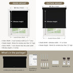 SUNOFF Cordless Blackout Roller Shades Blinds - Image 2