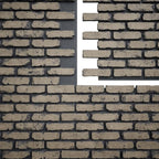 EverStone Aged Brick Faux Brick Panel, 46 7/8"W x 27"H x 1 1/4"D, Ash Color - Image 9