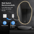 Asymmetrical LED Bathroom Mirror - Image 5