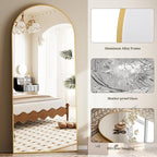 Dewfig Arched Full Length Mirror, Oversized Full Body Mirrors - Image 8