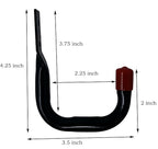 Tetra-Teknica UH03-6P Heavy Duty Garage Storage Utility Hooks, Color Black - Image 2