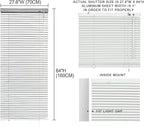 YIIBAII Mini Blinds Suitable for 28" W x 64" H Windows 1" Aluminum Horizontal - Image 6