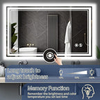 48“ x 28” LED Bathroom Mirror - Image 4