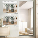 Koonmi 71"x30" Floor Mirror Full Length, Bedroom Floor Body Mirror - Image 3