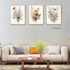 Bwodke Wildflower Poster Watercolor Botanical Floral Wall Art Colorful Canvas - Image 5