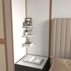 HORLIMER Floating Corner Shelf Wall Mount, Living Room - Image 2