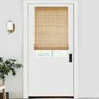 LazBlinds No Tools No Drill Bamboo Roller Shades, Cordless Bamboo Blinds by LazBlinds