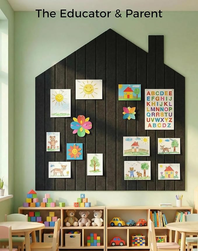 Aothia 12-Pack Felt Bulletin Board Tiles - Image 8