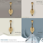 Amerock H55465CZ | Adare Double Prong Decorative Wall Hook | Champagne Bronze - Image 7