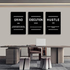 Framed Canvas Wall Art Success Quote, Office Wall Art, Positive Motivational - Image 3