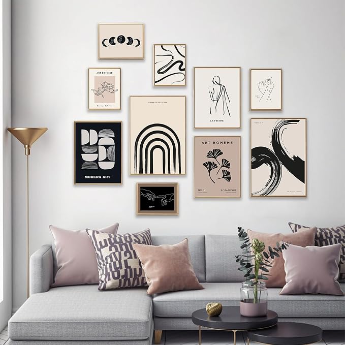 KBKBART Minimalist Boho Wall Art Prints, Eclectic Home Decor - Image 2