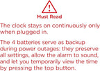 Peakeep Loud Digital Alarm Clock Large Display - Image 9