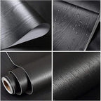 practicalWs Black Wood Contact Paper 23.6'' x 236.2'' Peel and Stick Wood - Image 4