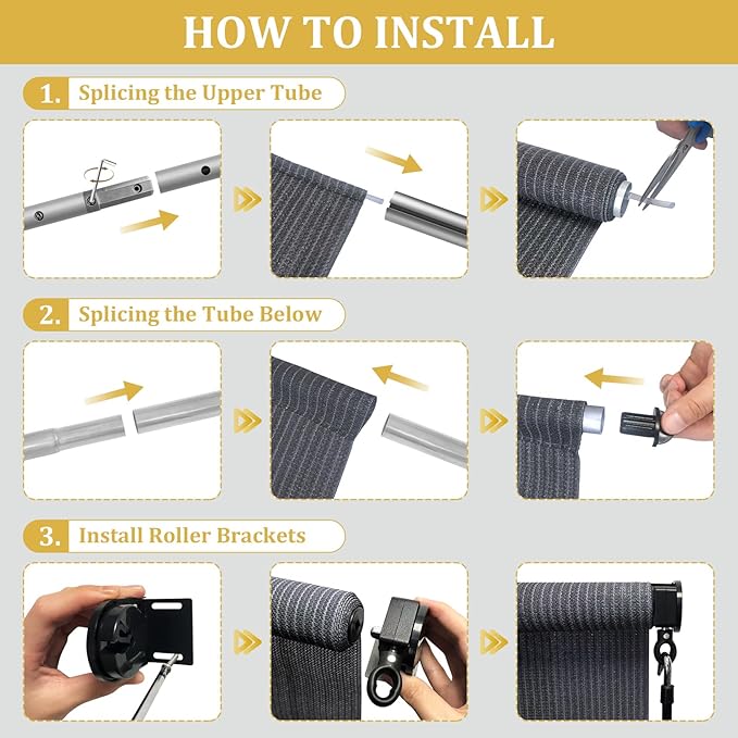 Shade&Beyond Custom Size Outdoor Roller Shades Cordless Patio Roll Up Blinds - Image 4