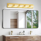 IZORRO LED Modern Bathroom Lights Fixtures, Brushed Glod Acrylic Wall Lighting - Image 6