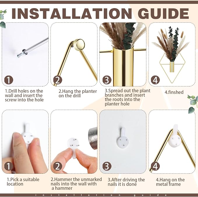 Jexine 4 Pcs Hanging Planters - Image 3