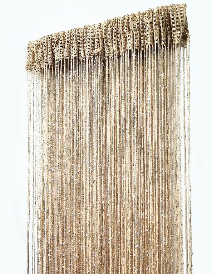 ave split Decorative Door String Curtain Wall Panel Fringe Window Room Divider - Image 7