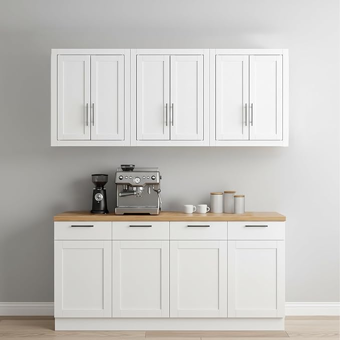 Crosley Furniture Savannah 3-Piece Wall Kitchen Storage Cabinet, Cabinets - Image 2