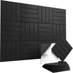 Vieshful Self Adhesive Acoustic Panels – 12"x12"x0.4" High-Density Soundproof by Vieshful