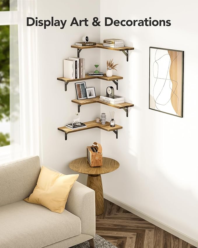 AMADA HOMEFURNISHING Corner Floating Shelves, Shelves - Image 6